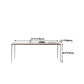 Sintered Stone Top Luxury White Table for Restaurant Rectangle Dining Table with 4 Legs Clearhalo 'Dining Tables & Seating' 'Dining Tables' 'dining_table' 'Furniture' 'furniture_dining_table' 'Kitchen & Dining Furniture' 5043366