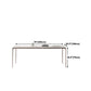 Sintered Stone Top Luxury White Table for Restaurant Rectangle Dining Table with 4 Legs Clearhalo 'Dining Tables & Seating' 'Dining Tables' 'dining_table' 'Furniture' 'furniture_dining_table' 'Kitchen & Dining Furniture' 5043371