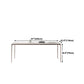 Sintered Stone Top Luxury White Table for Restaurant Rectangle Dining Table with 4 Legs Clearhalo 'Dining Tables & Seating' 'Dining Tables' 'dining_table' 'Furniture' 'furniture_dining_table' 'Kitchen & Dining Furniture' 5043372