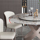 Modern Home Sintered Stone Table Round Pedestal Dining Table Clearhalo 'Dining Tables & Seating' 'Dining Tables' 'dining_table' 'furn' 'furn_dining_table' 'Furniture' 'furniture_dining_table' 'Kitchen & Dining Furniture' 5043415