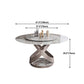 Modern Home Sintered Stone Table Round Pedestal Dining Table Clearhalo 'Dining Tables & Seating' 'Dining Tables' 'dining_table' 'furn' 'furn_dining_table' 'Furniture' 'furniture_dining_table' 'Kitchen & Dining Furniture' 5043419