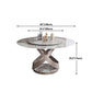 Modern Home Sintered Stone Table Round Pedestal Dining Table Clearhalo 'Dining Tables & Seating' 'Dining Tables' 'dining_table' 'furn' 'furn_dining_table' 'Furniture' 'furniture_dining_table' 'Kitchen & Dining Furniture' 5043421