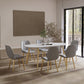 Modern Oval Dinette Table White Home Kitchen Dinner Stone Top 4-foot Resin Table Clearhalo 'Dining Tables & Seating' 'Dining Tables' 'dining_table' 'furn' 'furn_dining_table' 'Furniture' 'furniture_dining_table' 'Kitchen & Dining Furniture' 5043462