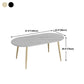 Modern Oval Dinette Table White Home Kitchen Dinner Stone Top 4-foot Resin Table Clearhalo 'Dining Tables & Seating' 'Dining Tables' 'dining_table' 'furn' 'furn_dining_table' 'Furniture' 'furniture_dining_table' 'Kitchen & Dining Furniture' 5043464