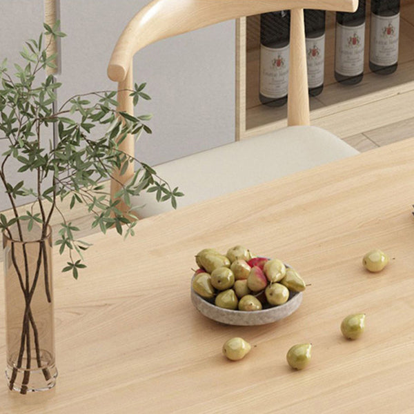 Contemporary Style Dining Oval Table Dining Wooden Table for Restaurant with Wood Legs Clearhalo 'Dining Tables & Seating' 'Dining Tables' 'dining_table' 'furn' 'furn_dining_table' 'Furniture' 'furniture_dining_table' 'Kitchen & Dining Furniture' 5043474
