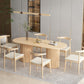Contemporary Style Dining Oval Table Dining Wooden Table for Restaurant with Wood Legs Clearhalo 'Dining Tables & Seating' 'Dining Tables' 'dining_table' 'furn' 'furn_dining_table' 'Furniture' 'furniture_dining_table' 'Kitchen & Dining Furniture' 5043480