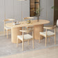 Contemporary Style Dining Oval Table Dining Wooden Table for Restaurant with Wood Legs Clearhalo 'Dining Tables & Seating' 'Dining Tables' 'dining_table' 'furn' 'furn_dining_table' 'Furniture' 'furniture_dining_table' 'Kitchen & Dining Furniture' 5043482