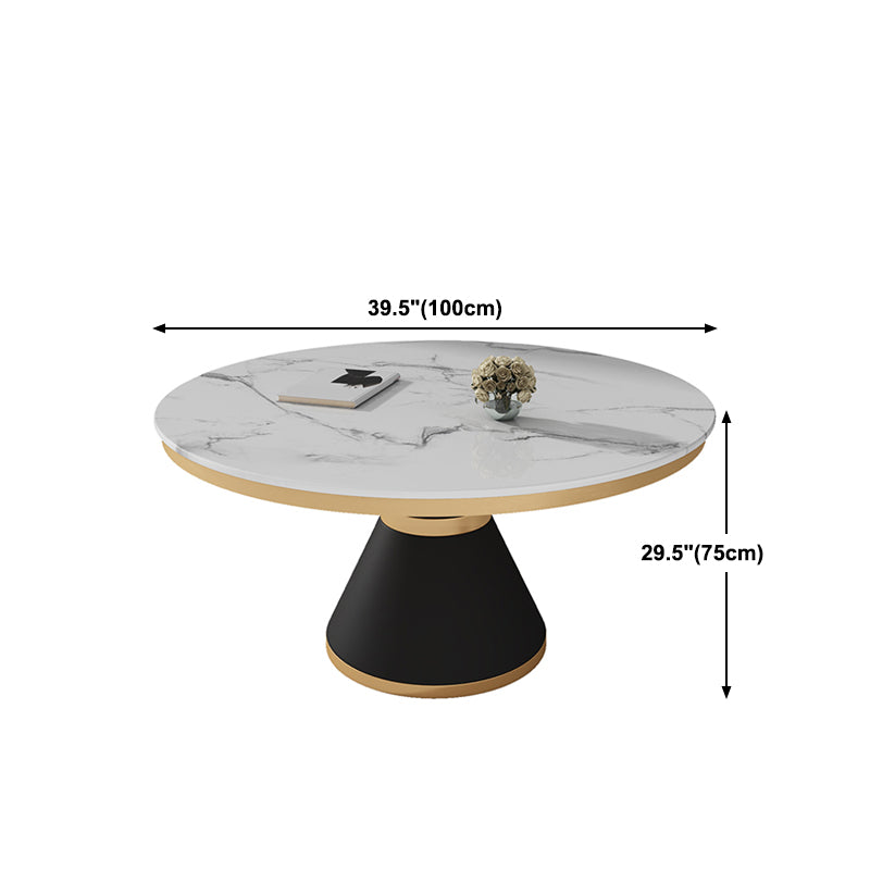 Black and White Dining Table Traditional Luxury Stone and Metal Dining Room Collection Clearhalo 'Dining Tables & Seating' 'Dining Tables' 'dining_table' 'furn' 'furn_dining_table' 'Furniture' 'furniture_dining_table' 'Kitchen & Dining Furniture' 5043508