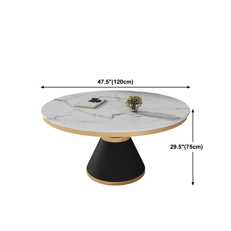 Black and White Dining Table Traditional Luxury Stone and Metal Dining Room Collection Clearhalo 'Dining Tables & Seating' 'Dining Tables' 'dining_table' 'furn' 'furn_dining_table' 'Furniture' 'furniture_dining_table' 'Kitchen & Dining Furniture' 5043509