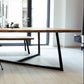 Industrial Solid Wood Table for Restaurant Rectangle Dining Table with Trestle Base Clearhalo 'Dining Tables & Seating' 'Dining Tables' 'dining_table' 'furn' 'furn_dining_table' 'Furniture' 'furniture_dining_table' 'Kitchen & Dining Furniture' 5043533