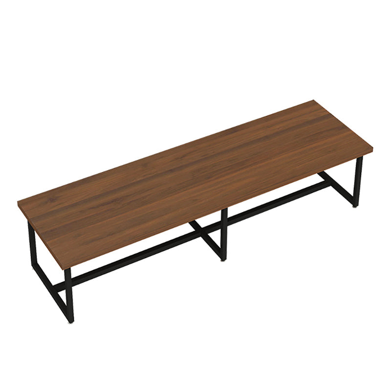 Industrial Solid Wood Table for Restaurant Dining Table with Trestle Base Without Chairs Clearhalo 'Dining Tables & Seating' 'Dining Tables' 'dining_table' 'furn' 'furn_dining_table' 'Furniture' 'furniture_dining_table' 'Kitchen & Dining Furniture' 5043551