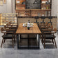 Industrial Solid Wood Table for Restaurant Dining Table with Trestle Base Clearhalo 'Dining Tables & Seating' 'Dining Tables' 'dining_table' 'furn' 'furn_dining_table' 'Furniture' 'furniture_dining_table' 'Kitchen & Dining Furniture' 5043556