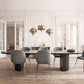 Solid Wood Contemporary Oval Table Black Wood Top Table with Double Pedestal Clearhalo 'Dining Tables & Seating' 'Dining Tables' 'dining_table' 'furn' 'furn_dining_table' 'Furniture' 'furniture_dining_table' 'Kitchen & Dining Furniture' 5043590
