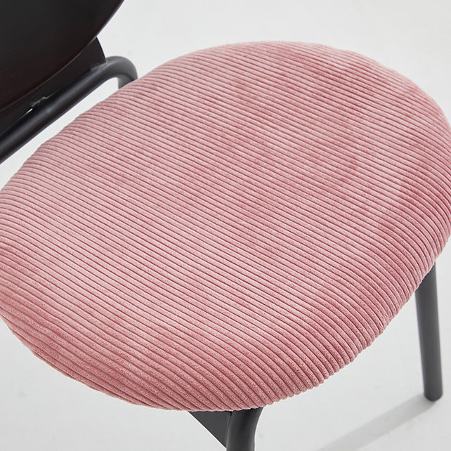 Modern Style Side Chair Upholstered King Louis Back Armless Dining Chair Clearhalo 'Dining Chairs' 'Dining Tables & Seating' 'dining_chair' 'furn' 'furn_dining_chair' 'Furniture' 'furniture_dining_chair' 'Kitchen & Dining Furniture' 5043641