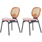 Modern Style Side Chair Upholstered King Louis Back Armless Dining Chair Pink 2 Piece Set Clearhalo 'Dining Chairs' 'Dining Tables & Seating' 'dining_chair' 'furn' 'furn_dining_chair' 'Furniture' 'furniture_dining_chair' 'Kitchen & Dining Furniture' 5043643