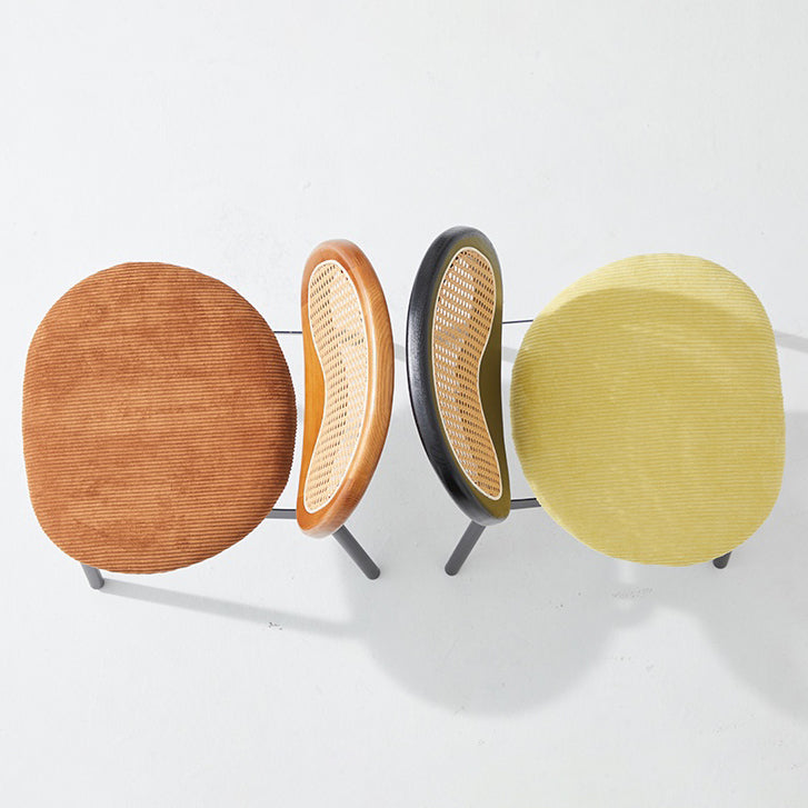 Modern Style Side Chair Upholstered King Louis Back Armless Dining Chair Clearhalo 'Dining Chairs' 'Dining Tables & Seating' 'dining_chair' 'furn' 'furn_dining_chair' 'Furniture' 'furniture_dining_chair' 'Kitchen & Dining Furniture' 5043646