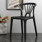 Scandinavian Plastic Side Chair Indoor-Outdoor Windsor Back Chair Black 1 Piece Clearhalo 'Dining Chairs' 'Dining Tables & Seating' 'dining_chair' 'furn' 'furn_dining_chair' 'Furniture' 'furniture_dining_chair' 'Kitchen & Dining Furniture' 5043668