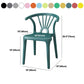Scandinavian Plastic Side Chair Indoor-Outdoor Windsor Back Chair Clearhalo 'Dining Chairs' 'Dining Tables & Seating' 'dining_chair' 'furn' 'furn_dining_chair' 'Furniture' 'furniture_dining_chair' 'Kitchen & Dining Furniture' 5043724