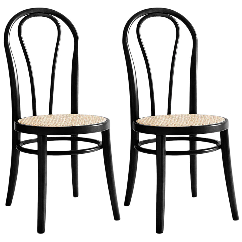 Dining Room Side Chairs Modern Solid Wood Kitchen Chairs for Home Black 2 Piece Set Clearhalo 'Dining Chairs' 'Dining Tables & Seating' 'dining_chair' 'furn' 'furn_dining_chair' 'Furniture' 'furniture_dining_chair' 'Kitchen & Dining Furniture' 5043734