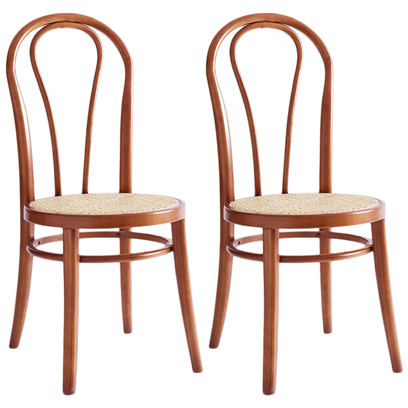 Dining Room Side Chairs Modern Solid Wood Kitchen Chairs for Home Red Brown 2 Piece Set Clearhalo 'Dining Chairs' 'Dining Tables & Seating' 'dining_chair' 'furn' 'furn_dining_chair' 'Furniture' 'furniture_dining_chair' 'Kitchen & Dining Furniture' 5043738