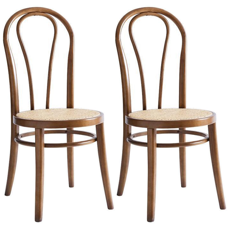 Dining Room Side Chairs Modern Solid Wood Kitchen Chairs for Home Walnut 2 Piece Set Clearhalo 'Dining Chairs' 'Dining Tables & Seating' 'dining_chair' 'furn' 'furn_dining_chair' 'Furniture' 'furniture_dining_chair' 'Kitchen & Dining Furniture' 5043740