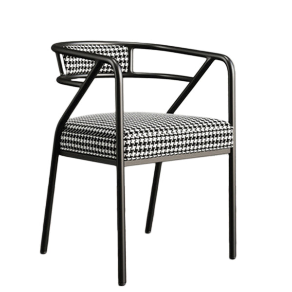 Glam Style Arm Chair Open Back Indoor Dining Chair for Dining Room Clearhalo 'Dining Chairs' 'Dining Tables & Seating' 'dining_chair' 'furn' 'furn_dining_chair' 'Furniture' 'furniture_dining_chair' 'Kitchen & Dining Furniture' 5043762