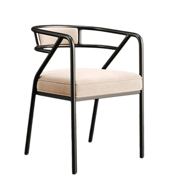 Glam Style Arm Chair Open Back Indoor Dining Chair for Dining Room Clearhalo 'Dining Chairs' 'Dining Tables & Seating' 'dining_chair' 'furn' 'furn_dining_chair' 'Furniture' 'furniture_dining_chair' 'Kitchen & Dining Furniture' 5043764