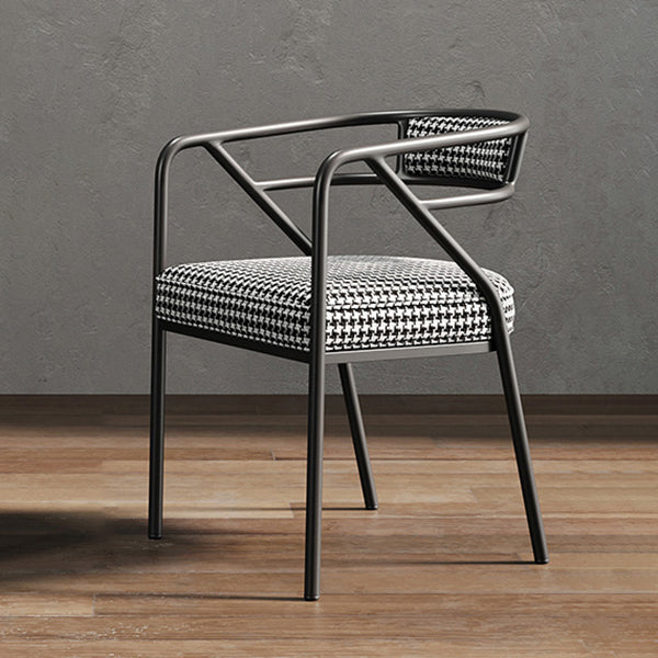 Glam Style Arm Chair Open Back Indoor Dining Chair for Dining Room Clearhalo 'Dining Chairs' 'Dining Tables & Seating' 'dining_chair' 'furn' 'furn_dining_chair' 'Furniture' 'furniture_dining_chair' 'Kitchen & Dining Furniture' 5043772