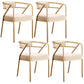 Glam Style Arm Chair Open Back Indoor Dining Chair for Dining Room Beige 4 Piece Set Brass Gold Clearhalo 'Dining Chairs' 'Dining Tables & Seating' 'dining_chair' 'furn' 'furn_dining_chair' 'Furniture' 'furniture_dining_chair' 'Kitchen & Dining Furniture' 5043823
