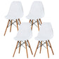 Scandinavian Wood Armless Chair Kitchen Room Solid Back Chair White Set of 4 Clearhalo 'Dining Chairs' 'Dining Tables & Seating' 'dining_chair' 'Furniture' 'furniture_dining_chair' 'Kitchen & Dining Furniture' 5043846
