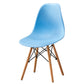 Scandinavian Wood Armless Chair Kitchen Room Solid Back Chair Blue 1 Piece Clearhalo 'Dining Chairs' 'Dining Tables & Seating' 'dining_chair' 'Furniture' 'furniture_dining_chair' 'Kitchen & Dining Furniture' 5043862