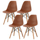 Scandinavian Wood Armless Chair Kitchen Room Solid Back Chair Coffee Set of 4 Clearhalo 'Dining Chairs' 'Dining Tables & Seating' 'dining_chair' 'Furniture' 'furniture_dining_chair' 'Kitchen & Dining Furniture' 5043870