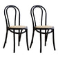 Glam Style Side Chair Solid Wood Home Windsor Back Dining Chair Black-Apricot 2 Piece Set Clearhalo 'Dining Chairs' 'Dining Tables & Seating' 'dining_chair' 'furn' 'furn_dining_chair' 'Furniture' 'furniture_dining_chair' 'Kitchen & Dining Furniture' 5043886