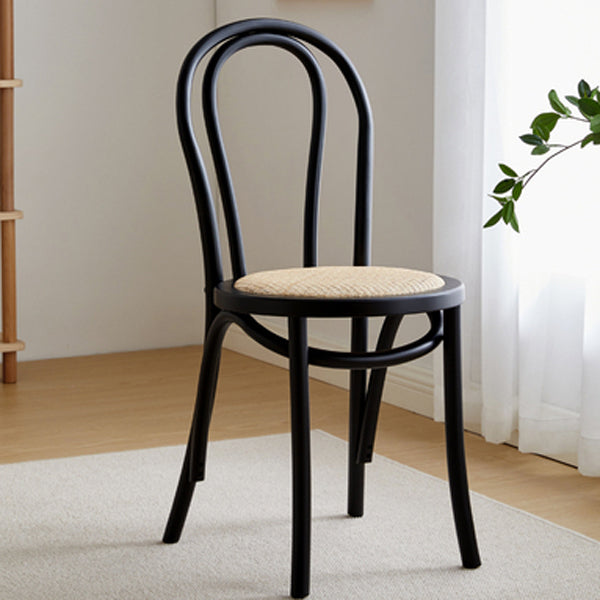 Glam Style Side Chair Solid Wood Home Windsor Back Dining Chair Clearhalo 'Dining Chairs' 'Dining Tables & Seating' 'dining_chair' 'furn' 'furn_dining_chair' 'Furniture' 'furniture_dining_chair' 'Kitchen & Dining Furniture' 5043896