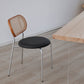 PU Leather Armless Dining Chair Contemporary Cane Back Dining Chair Clearhalo 'Dining Chairs' 'Dining Tables & Seating' 'dining_chair' 'furn' 'furn_dining_chair' 'Furniture' 'furniture_dining_chair' 'Kitchen & Dining Furniture' 5043927