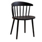 Scandinavian Plastic Armless Chair Windsor Back Restaurant Chair Black 1 Piece Clearhalo 'Dining Chairs' 'Dining Tables & Seating' 'dining_chair' 'furn' 'furn_dining_chair' 'Furniture' 'furniture_dining_chair' 'Kitchen & Dining Furniture' 5043930