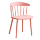Scandinavian Plastic Armless Chair Windsor Back Restaurant Chair Pink 1 Piece Clearhalo 'Dining Chairs' 'Dining Tables & Seating' 'dining_chair' 'furn' 'furn_dining_chair' 'Furniture' 'furniture_dining_chair' 'Kitchen & Dining Furniture' 5043948