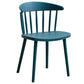 Scandinavian Plastic Armless Chair Windsor Back Restaurant Chair Gray-Blue 1 Piece Clearhalo 'Dining Chairs' 'Dining Tables & Seating' 'dining_chair' 'furn' 'furn_dining_chair' 'Furniture' 'furniture_dining_chair' 'Kitchen & Dining Furniture' 5043968
