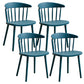Scandinavian Plastic Armless Chair Windsor Back Restaurant Chair Gray-Blue 4 Piece Set Clearhalo 'Dining Chairs' 'Dining Tables & Seating' 'dining_chair' 'furn' 'furn_dining_chair' 'Furniture' 'furniture_dining_chair' 'Kitchen & Dining Furniture' 5043970