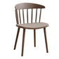Scandinavian Plastic Armless Chair Windsor Back Restaurant Chair Dark Brown 1 Piece Clearhalo 'Dining Chairs' 'Dining Tables & Seating' 'dining_chair' 'furn' 'furn_dining_chair' 'Furniture' 'furniture_dining_chair' 'Kitchen & Dining Furniture' 5043971