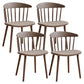 Scandinavian Plastic Armless Chair Windsor Back Restaurant Chair Dark Brown 4 Piece Set Clearhalo 'Dining Chairs' 'Dining Tables & Seating' 'dining_chair' 'furn' 'furn_dining_chair' 'Furniture' 'furniture_dining_chair' 'Kitchen & Dining Furniture' 5043973