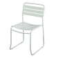 Glam Style Metal Side Chair Ladder Back Dining Chair for Patio White 1 Piece Clearhalo 'Dining Chairs' 'Dining Tables & Seating' 'dining_chair' 'furn' 'furn_dining_chair' 'Furniture' 'furniture_dining_chair' 'Kitchen & Dining Furniture' 5043976