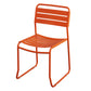 Glam Style Metal Side Chair Ladder Back Dining Chair for Patio Orange 1 Piece Clearhalo 'Dining Chairs' 'Dining Tables & Seating' 'dining_chair' 'furn' 'furn_dining_chair' 'Furniture' 'furniture_dining_chair' 'Kitchen & Dining Furniture' 5043987