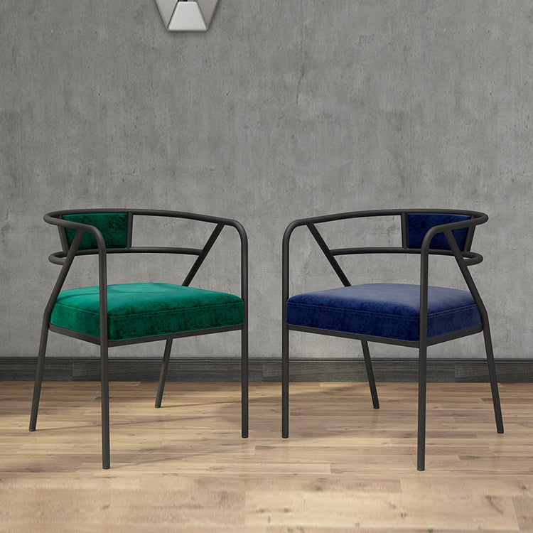 Glam Style Dining Chair Open Back Indoor Side Chair (Set of 2) Clearhalo 'Dining Chairs' 'Dining Tables & Seating' 'dining_chair' 'furn' 'furn_dining_chair' 'Furniture' 'furniture_dining_chair' 'Kitchen & Dining Furniture' 5044008