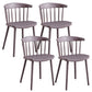 Plastic Scandinavian Armless Chair Windsor Back Indoor-Outdoor Chair Light Gray 4 Piece Set Clearhalo 'Dining Chairs' 'Dining Tables & Seating' 'dining_chair' 'furn' 'furn_dining_chair' 'Furniture' 'furniture_dining_chair' 'Kitchen & Dining Furniture' 5044051