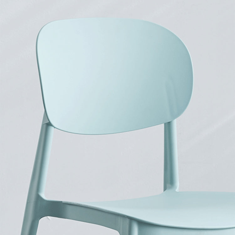 Plastic Scandinavian Armless Chair Open Back Indoor-Outdoor Chair Clearhalo 'Dining Chairs' 'Dining Tables & Seating' 'dining_chair' 'furn' 'furn_dining_chair' 'Furniture' 'furniture_dining_chair' 'Kitchen & Dining Furniture' 5044088