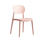 Plastic Scandinavian Armless Chair Open Back Indoor-Outdoor Chair Pink 1 Piece Clearhalo 'Dining Chairs' 'Dining Tables & Seating' 'dining_chair' 'furn' 'furn_dining_chair' 'Furniture' 'furniture_dining_chair' 'Kitchen & Dining Furniture' 5044102