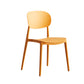 Plastic Scandinavian Armless Chair Open Back Indoor-Outdoor Chair Orange 1 Piece Clearhalo 'Dining Chairs' 'Dining Tables & Seating' 'dining_chair' 'furn' 'furn_dining_chair' 'Furniture' 'furniture_dining_chair' 'Kitchen & Dining Furniture' 5044110