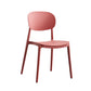 Plastic Scandinavian Armless Chair Open Back Indoor-Outdoor Chair Burgundy 1 Piece Clearhalo 'Dining Chairs' 'Dining Tables & Seating' 'dining_chair' 'furn' 'furn_dining_chair' 'Furniture' 'furniture_dining_chair' 'Kitchen & Dining Furniture' 5044116