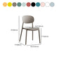 Plastic Scandinavian Armless Chair Open Back Indoor-Outdoor Chair Clearhalo 'Dining Chairs' 'Dining Tables & Seating' 'dining_chair' 'furn' 'furn_dining_chair' 'Furniture' 'furniture_dining_chair' 'Kitchen & Dining Furniture' 5044125